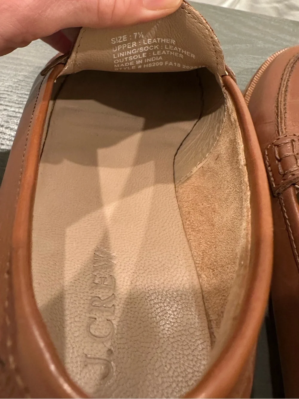 J.Crew Ryan Leather Penny Loafers Cognac Brown Women’s Size 7.5